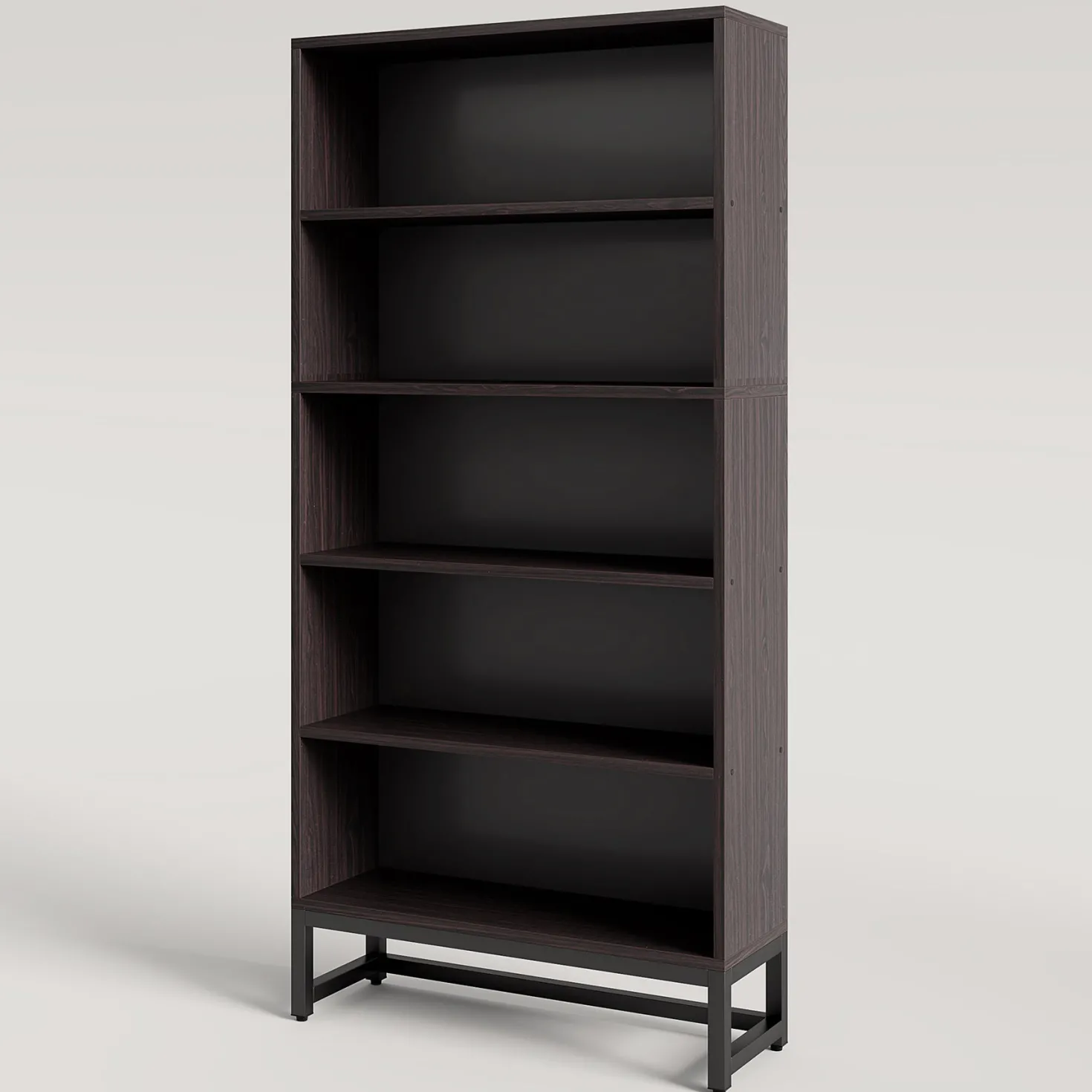 70.8" Bookcase, Large Bookshelf Organizer with 5-Tier Storage Shelves