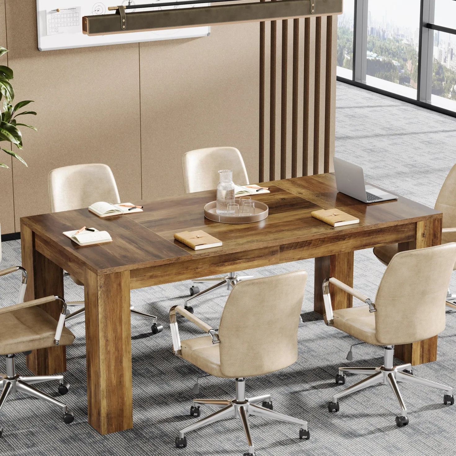 63" Computer Desk, Executive Desk Office Writing Table Workstation