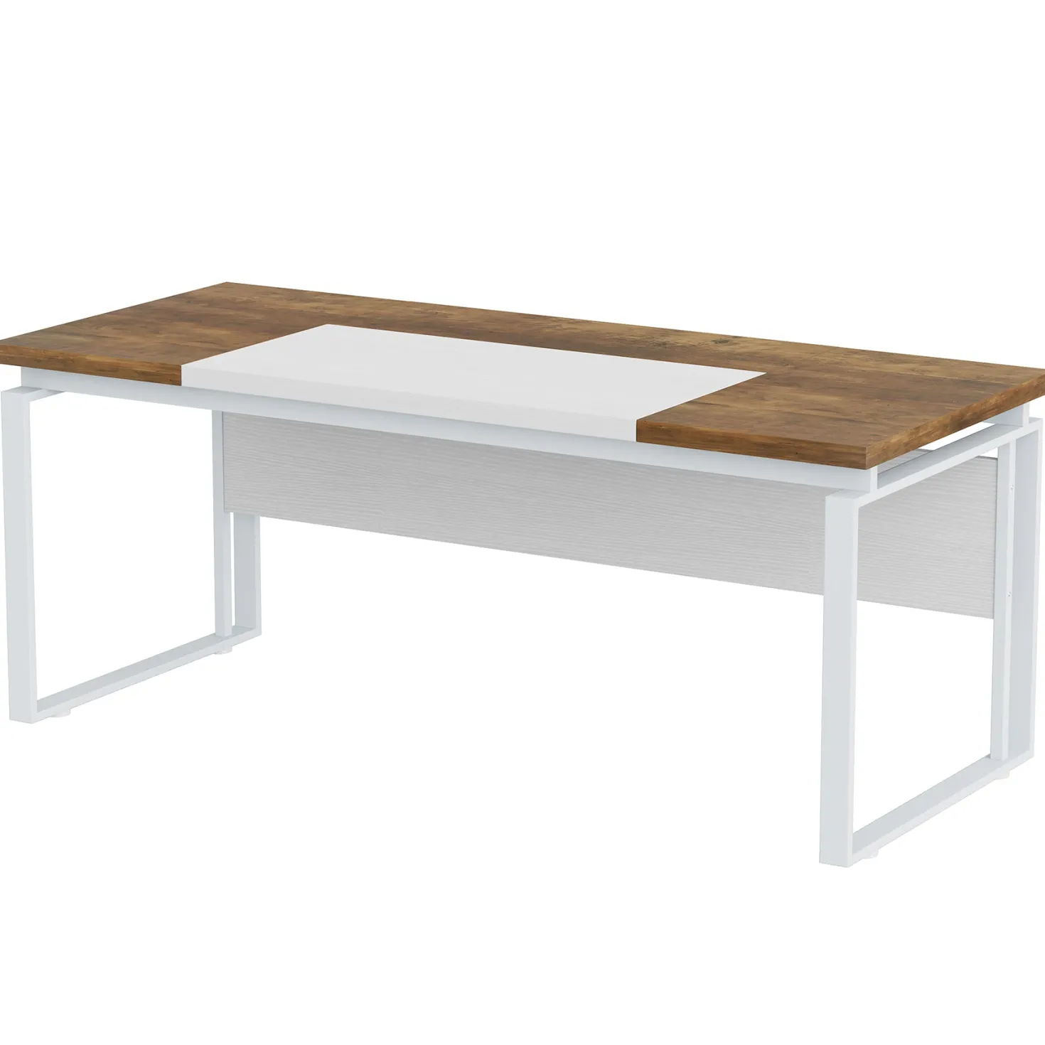 63" Computer Desk, Modern Executive Desk with Sturdy Legs
