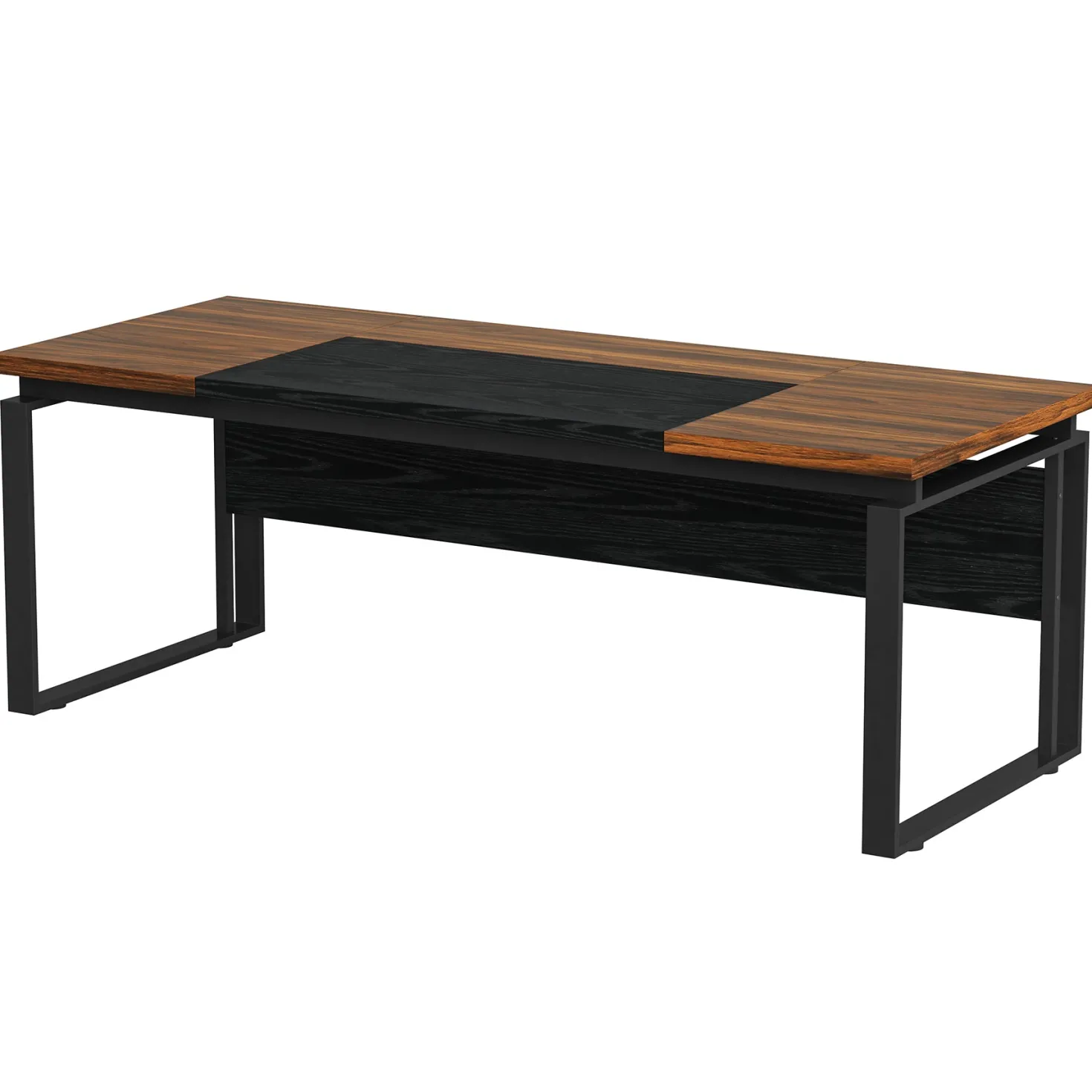 63" Computer Desk, Modern Executive Desk with Sturdy Legs
