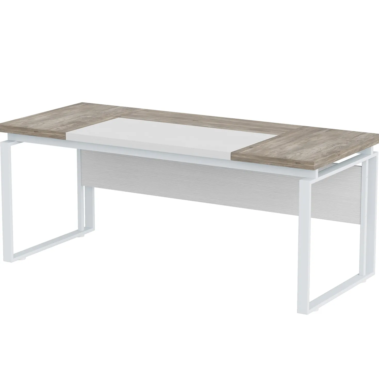 63" Computer Desk, Modern Executive Desk with Sturdy Legs