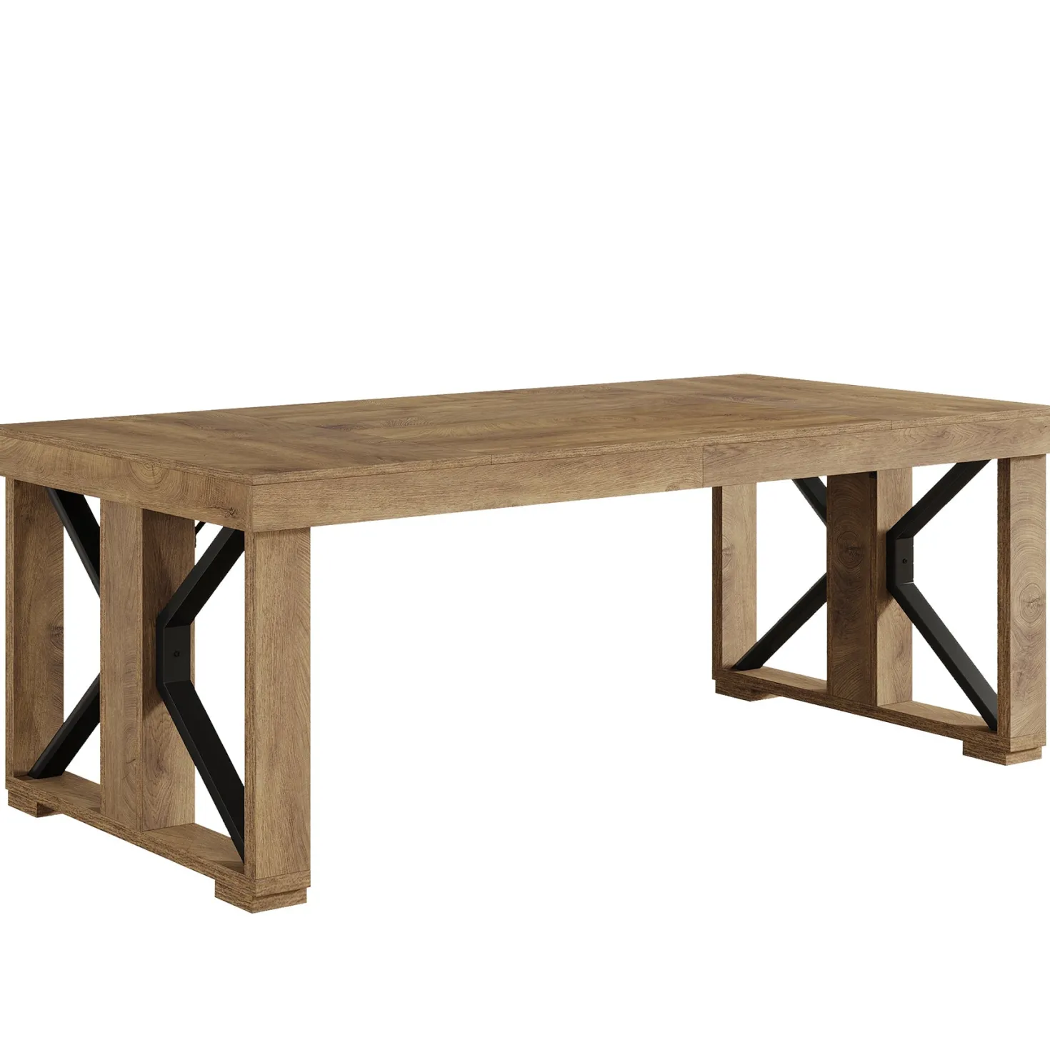 70.8" Conference Table, Rectangle Meeting Table with Large Tabletop