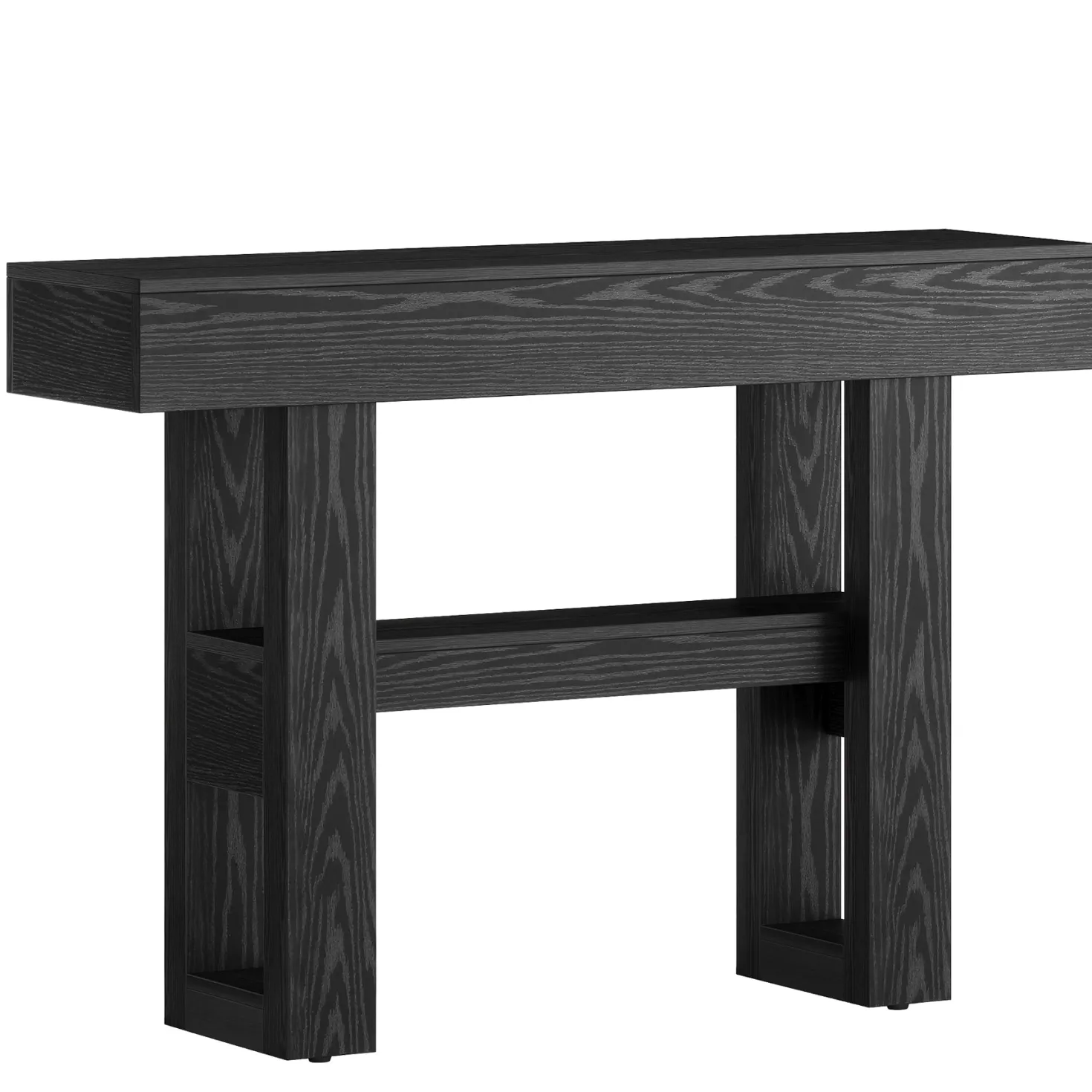 41.3" Console Table, 2-Tier Narrow Sofa Entryway Table with Storage