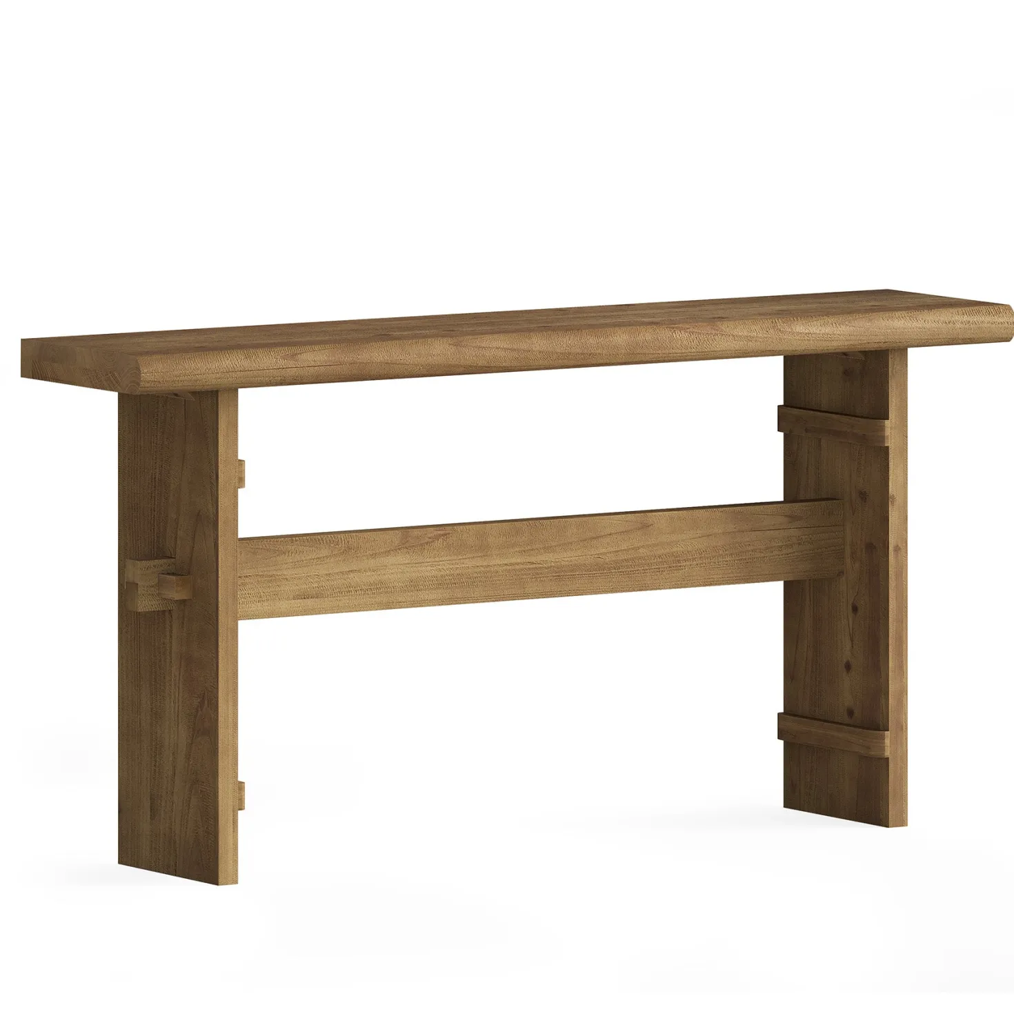 63" Console Table, Wood Entryway Table Sofa Table Behind Couch