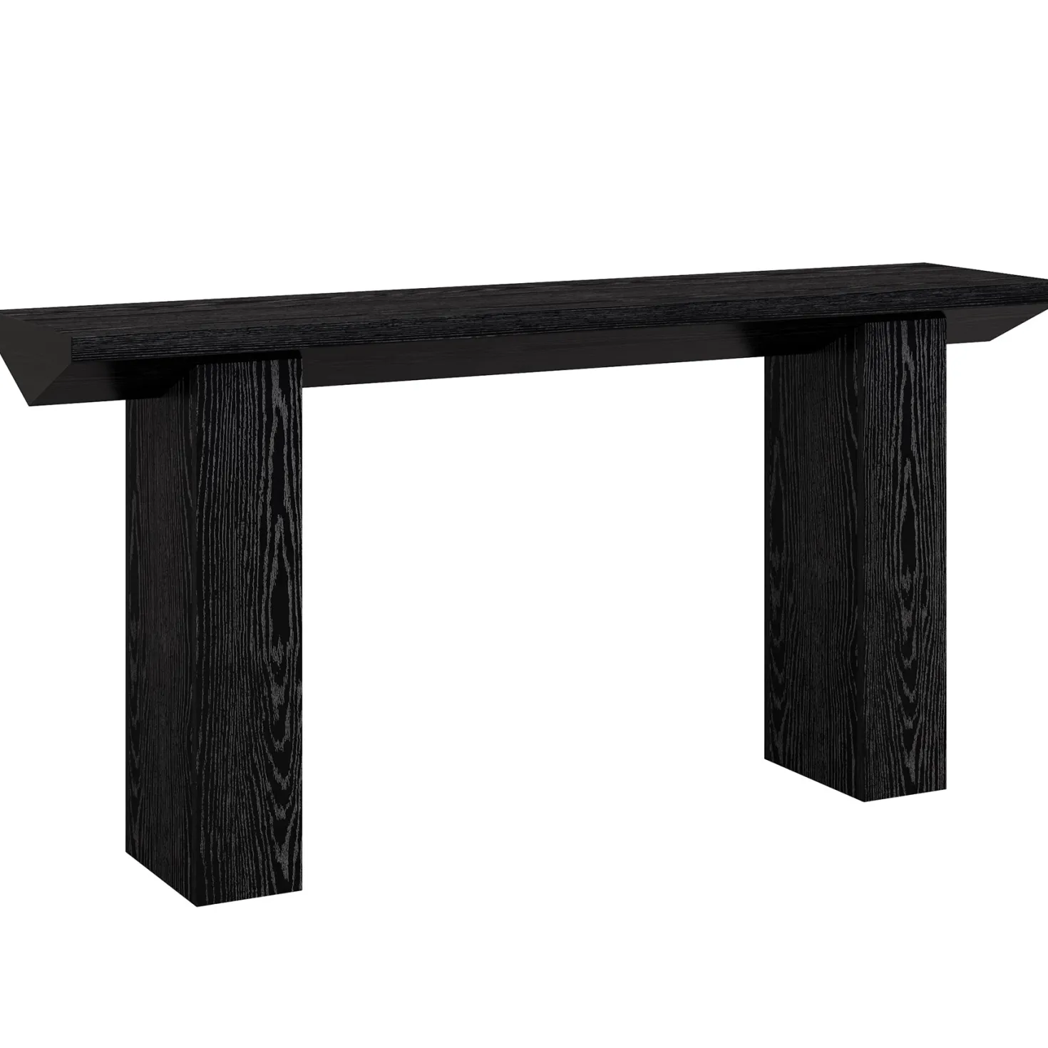 63" Console Table, Wooden Sofa Table Long Entryway Table