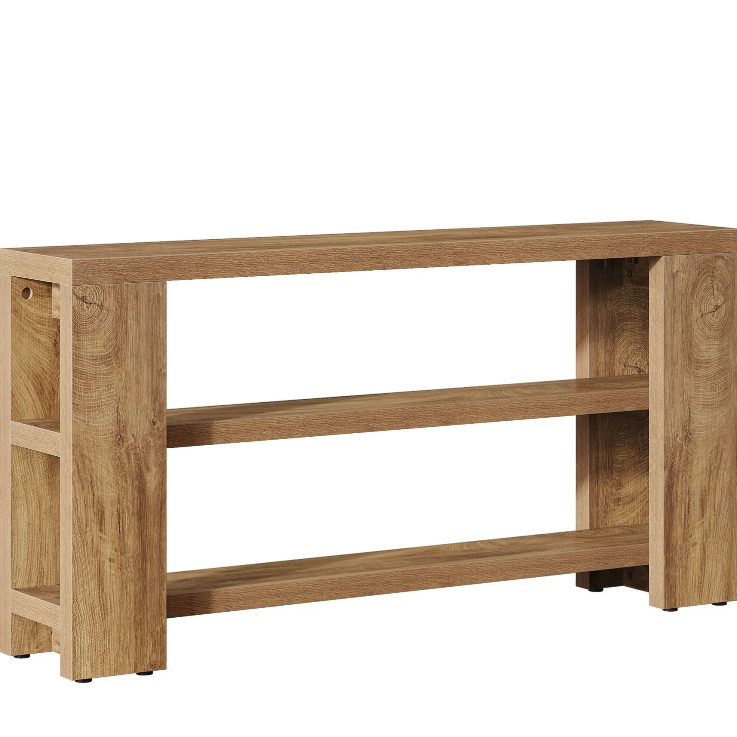 70.9" Console Table, Wooden 3-Tier Sofa Foyer Table