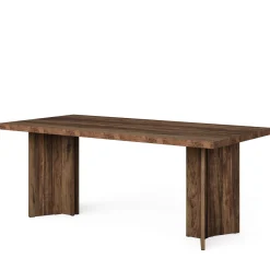 63" Dining Table, Farmhouse Kitchen Table with Large Tabletop for 4-6