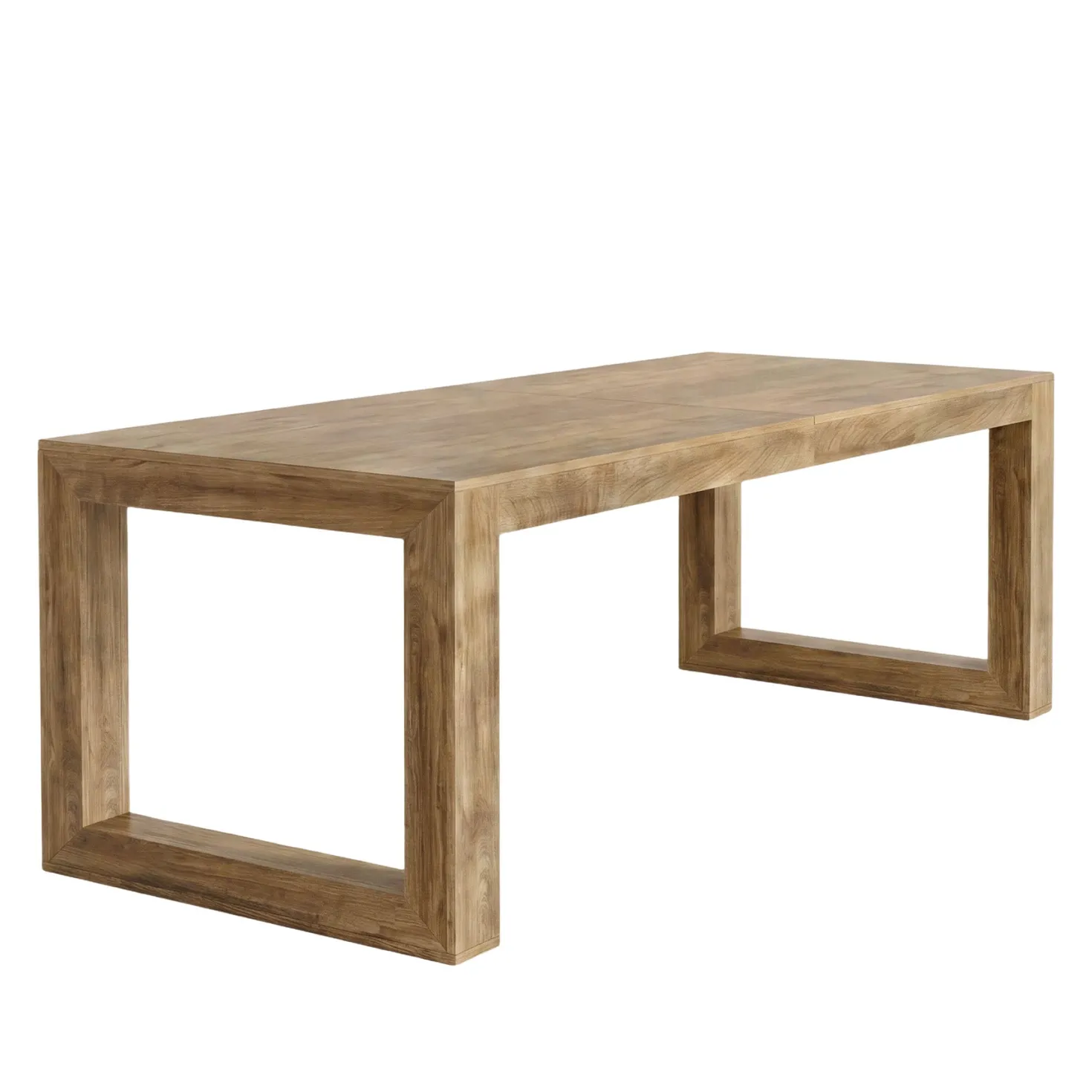 78.7" Dining Table, Rectangular Kitchen Table with Sturdy Base for 6-8 People