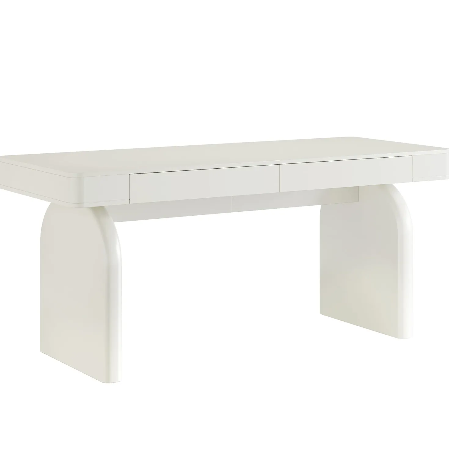 63" Dining Table, Rectangular Kitchen Table with 2 Drawers for 4-6 People