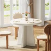 31.5" Dining Table, Round Kitchen Dinner Table