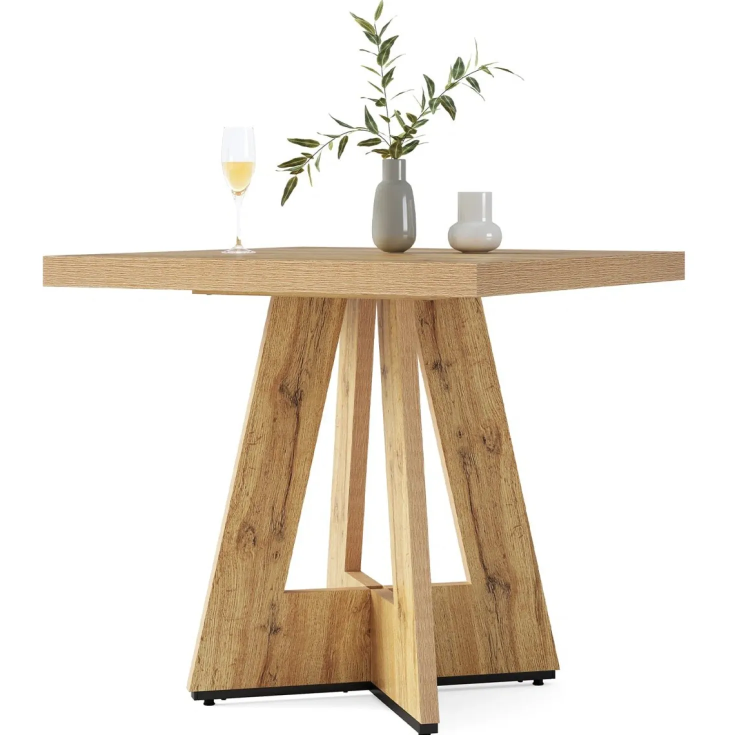 31.5" Dining Table, Square Kitchen Dinner Table for 2-4 People