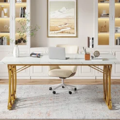 63" Executive Desk, Modern Computer Desk Conference Room Table