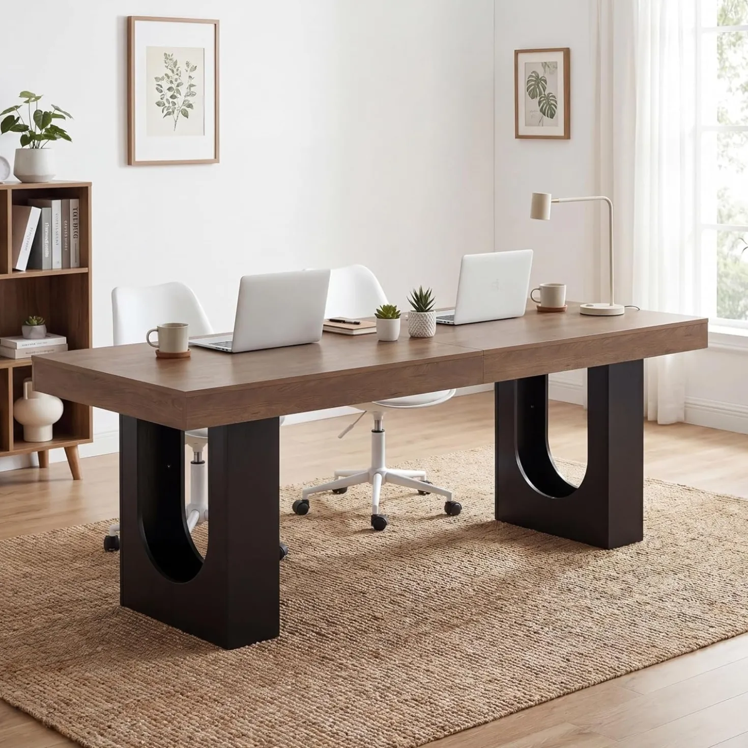 78.7" Extra Long Double Computer Desk, Modern Executive Desks for Home Office