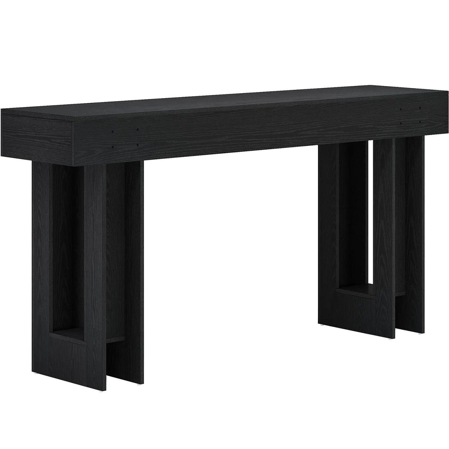 63" Farmhouse Console Table, Long Rectangular Sofa Table for Entryway