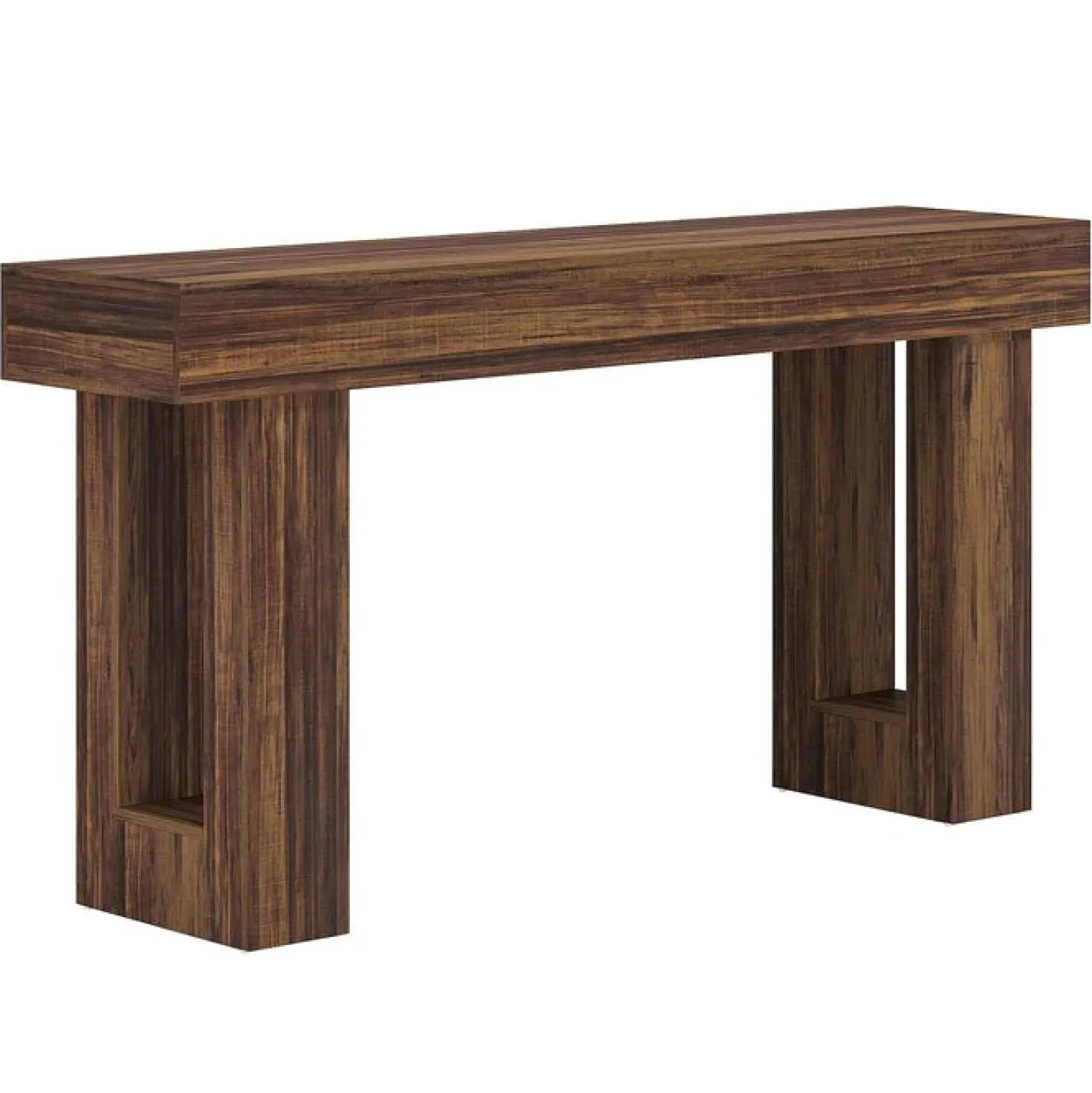 63" Farmhouse Console Table, Long Rectangular Sofa Table for Entryway