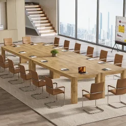 6.56 FT Conference Table for 6-8 People, 78.74