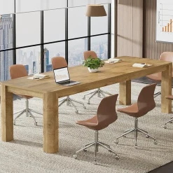 6.56 FT Conference Table for 6-8 People, 78.74