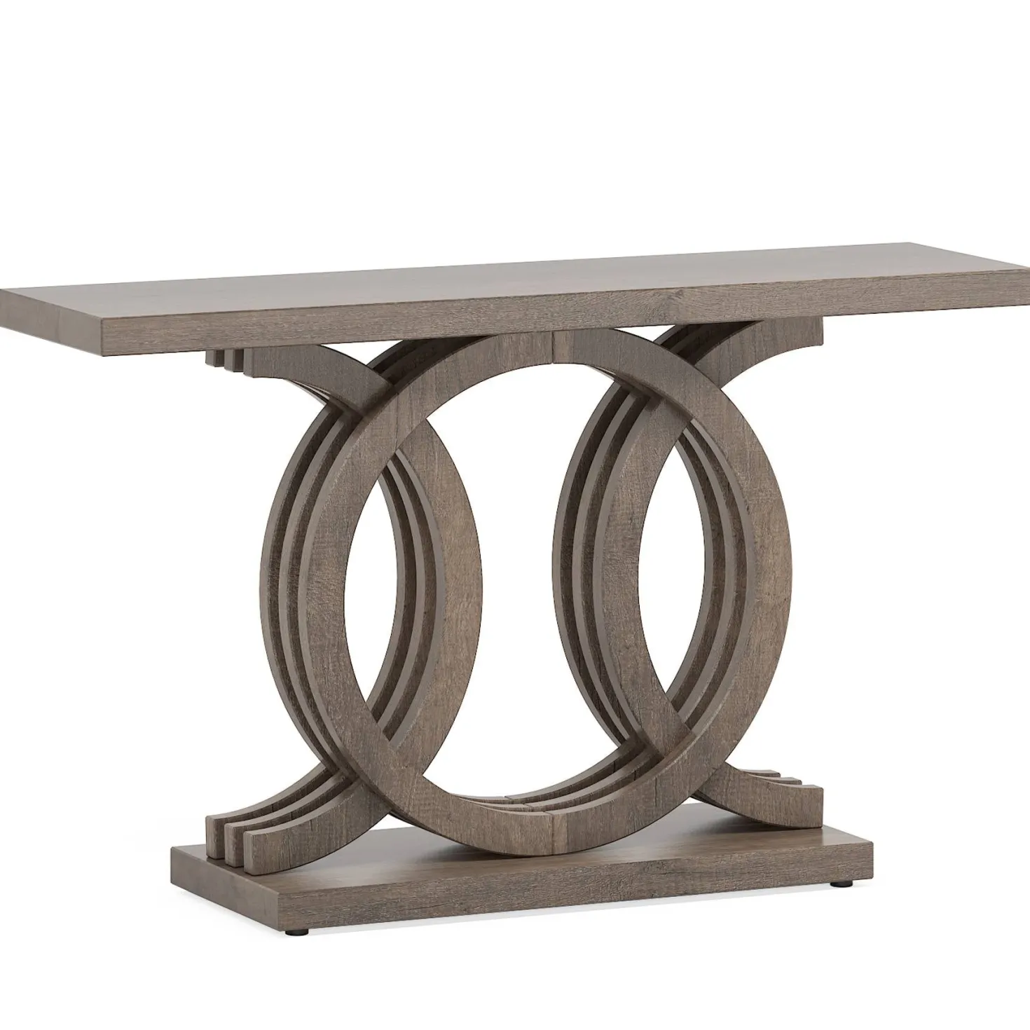 55" Geometric Console Table for Entryway and Living Room