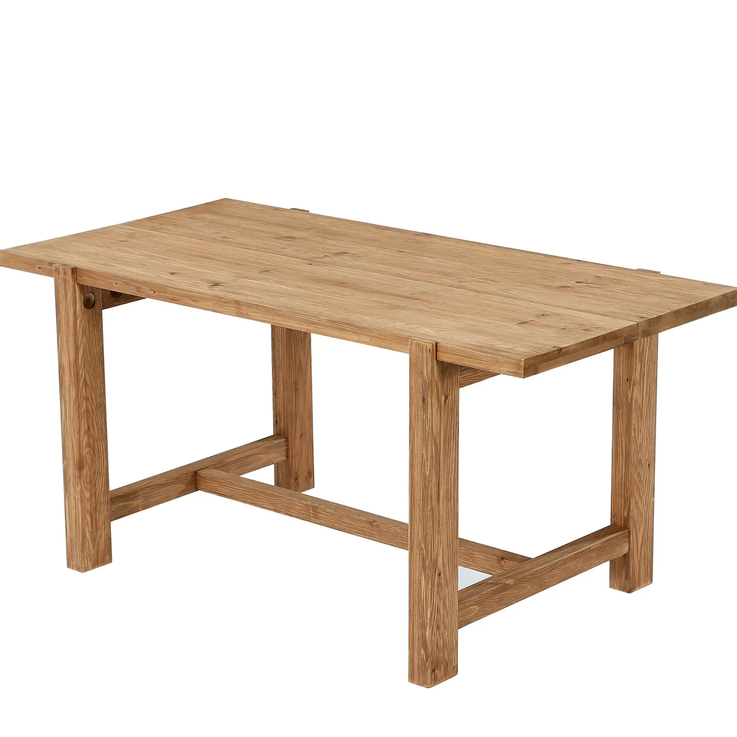 63 Inch Solid Wood Computer Desk, Farmhouse Executive Office Desk for Home Office Workspace