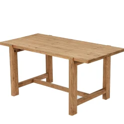 63 Inch Solid Wood Dining Table, Farmhouse Rectangular Table for Kitchen Dining Room 4-6 People