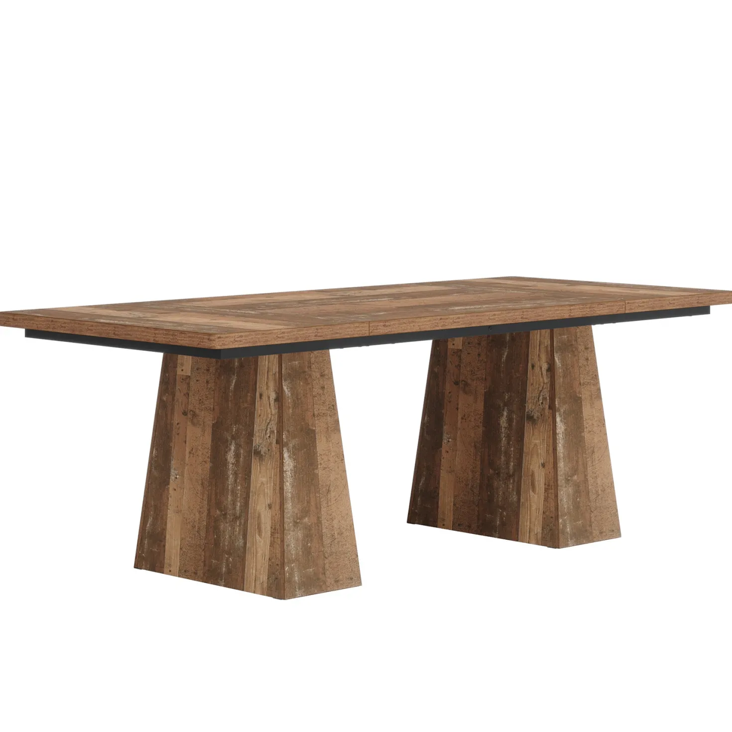 63" Modern Executive Desk, Large Office Computer Desk with Sturdy Double Pedestal