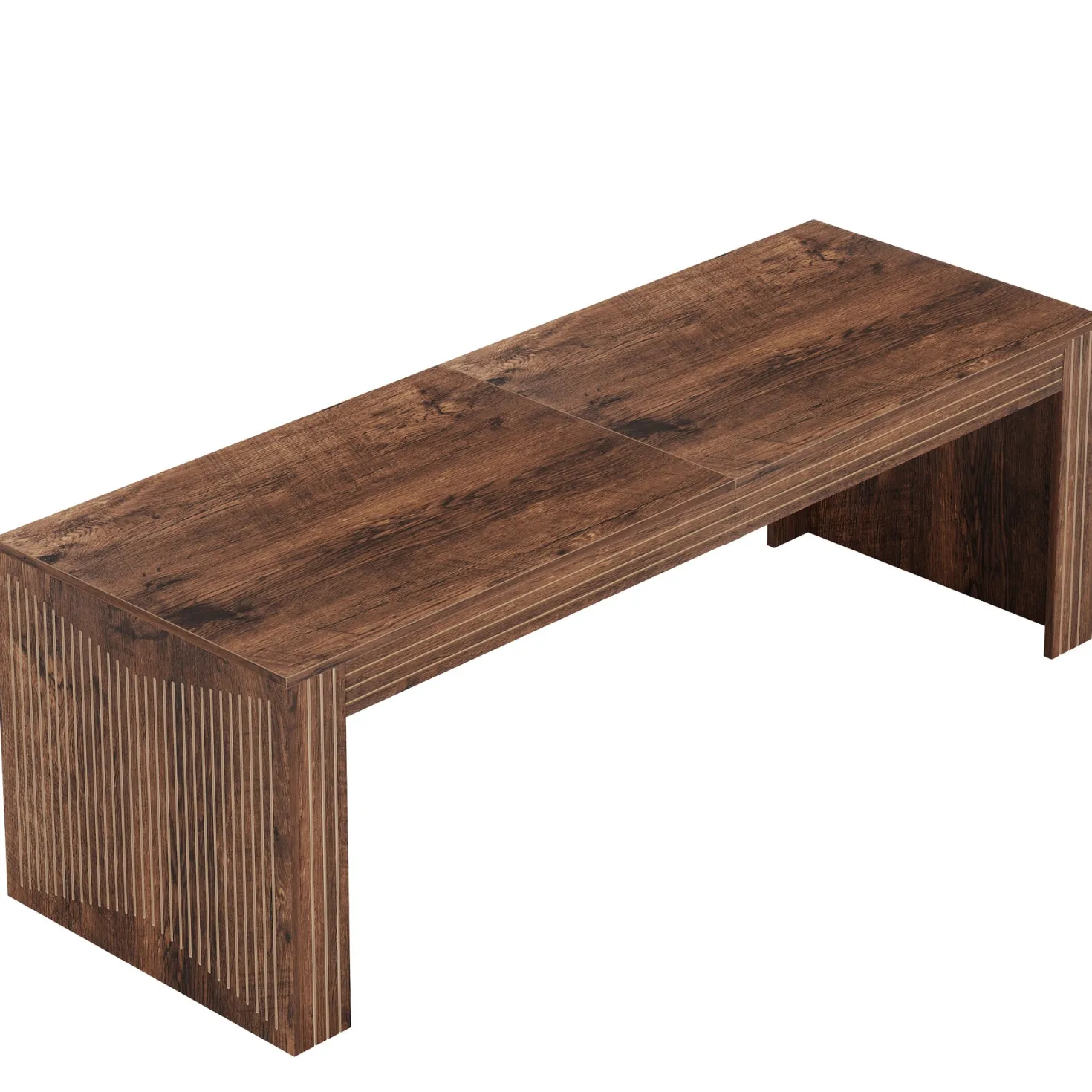 78.7" Rectangular Dining Table, Farmhouse Kitchen Dinner Table for 6-8