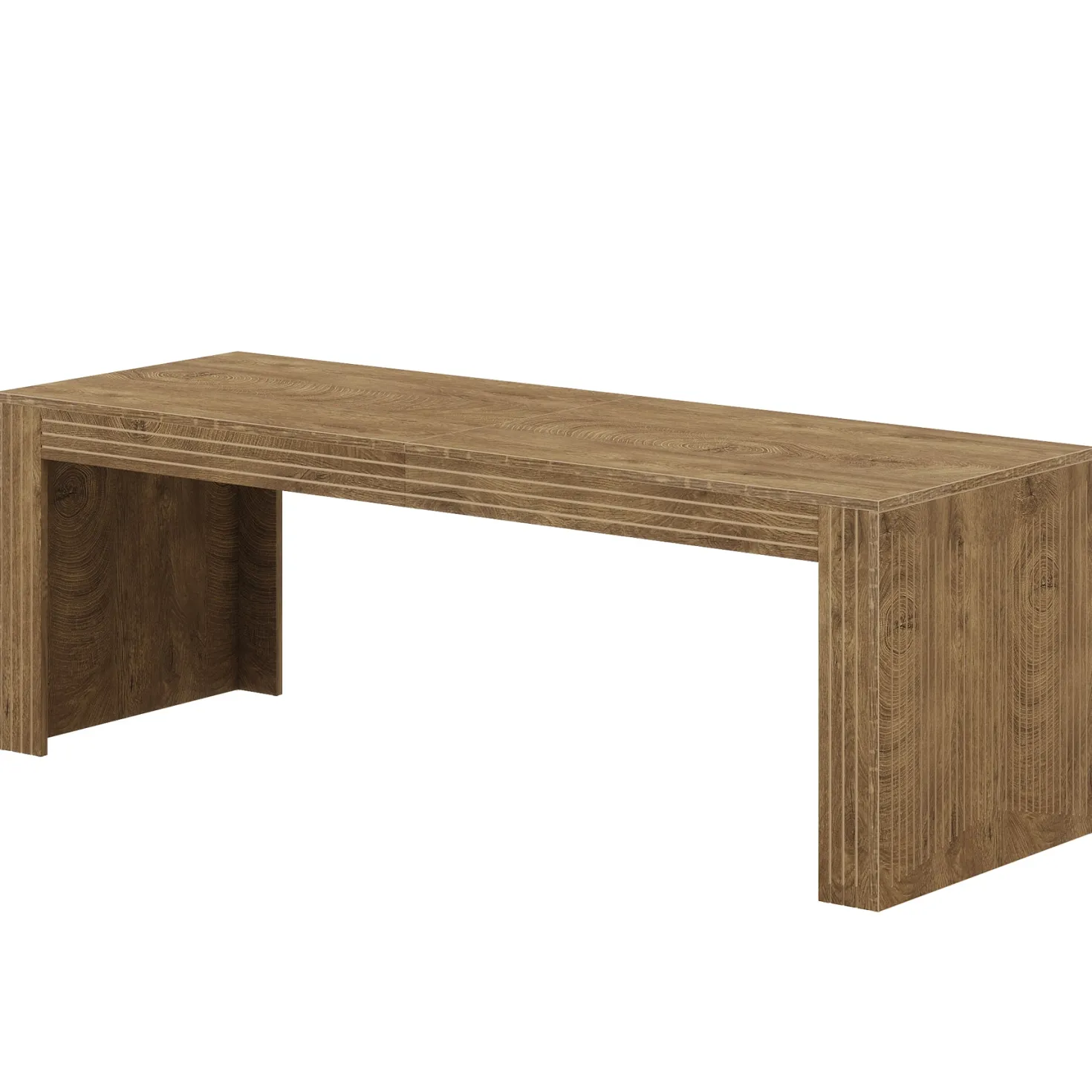 78.7" Rectangular Dining Table, Farmhouse Kitchen Dinner Table for 6-8