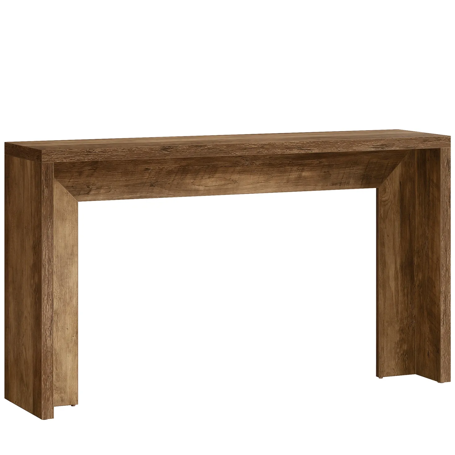 55" Rustic Console Table, Farmhouse Sofa Table Hallway Table