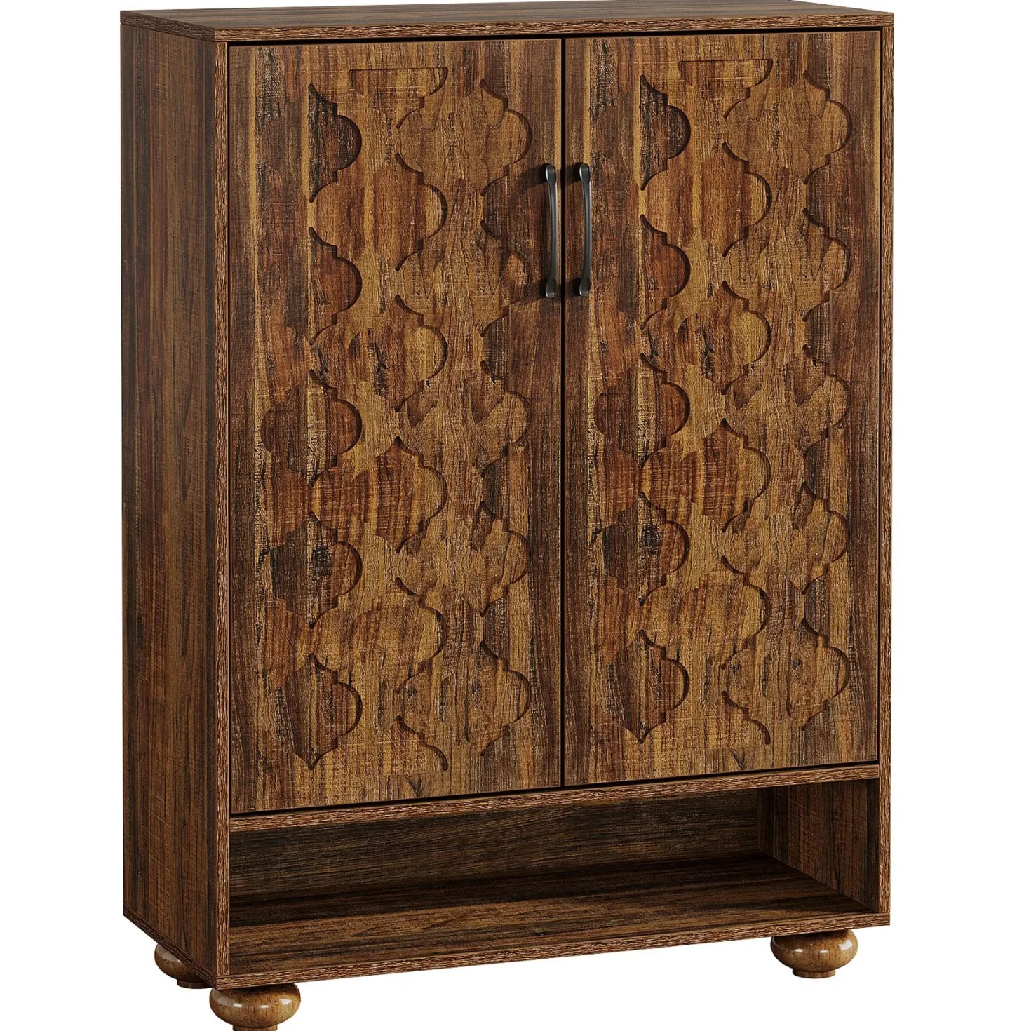 31.5" Shoe Cabinet, 6-Tier Shoe Rack Storage Cabinet with Adjustable Shelves