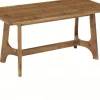 62.99" Solid Wood Conference Table, Rectangular Seminar Desk Meeting Room Table for 4-6 People