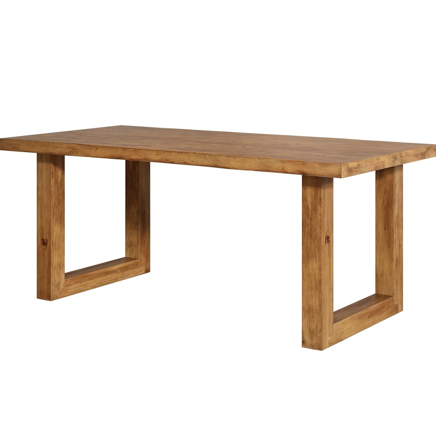 63" Solid Wood Dining Table, Farmhouse Kitchen Table for 4-6 People