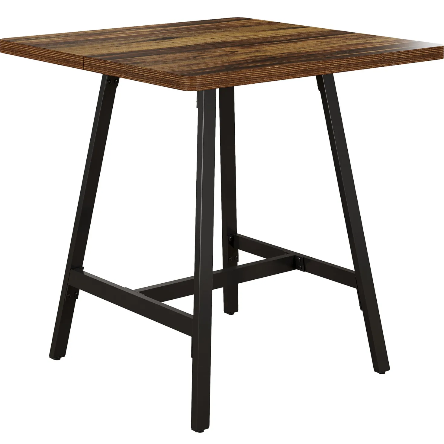 31" Square Bar Table, Small High Top Pub Table Dining Table with Thickened Top