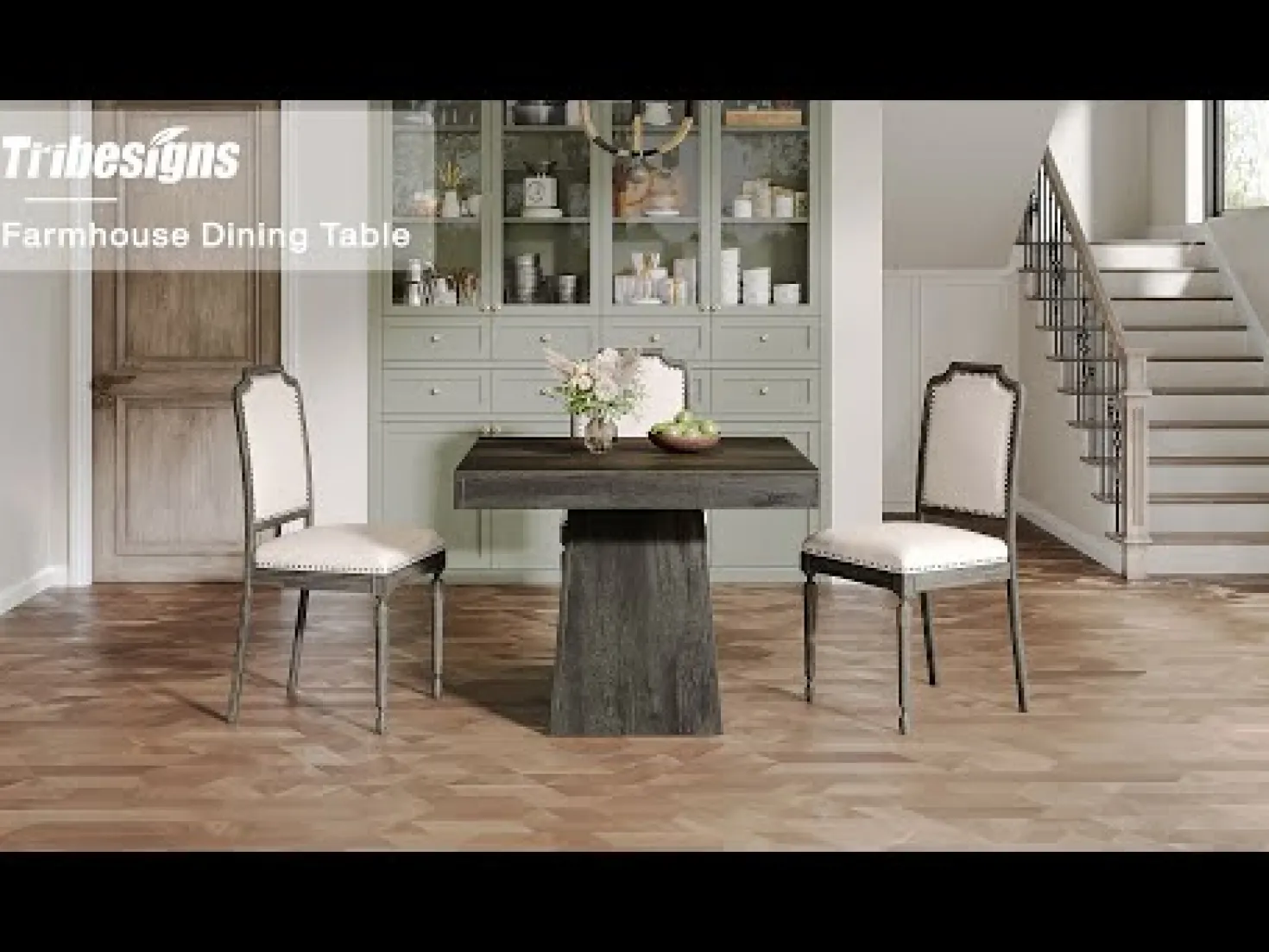 31.5" Square Dining Table, Small Farmhouse Kitchen Dinner Table for 4 People