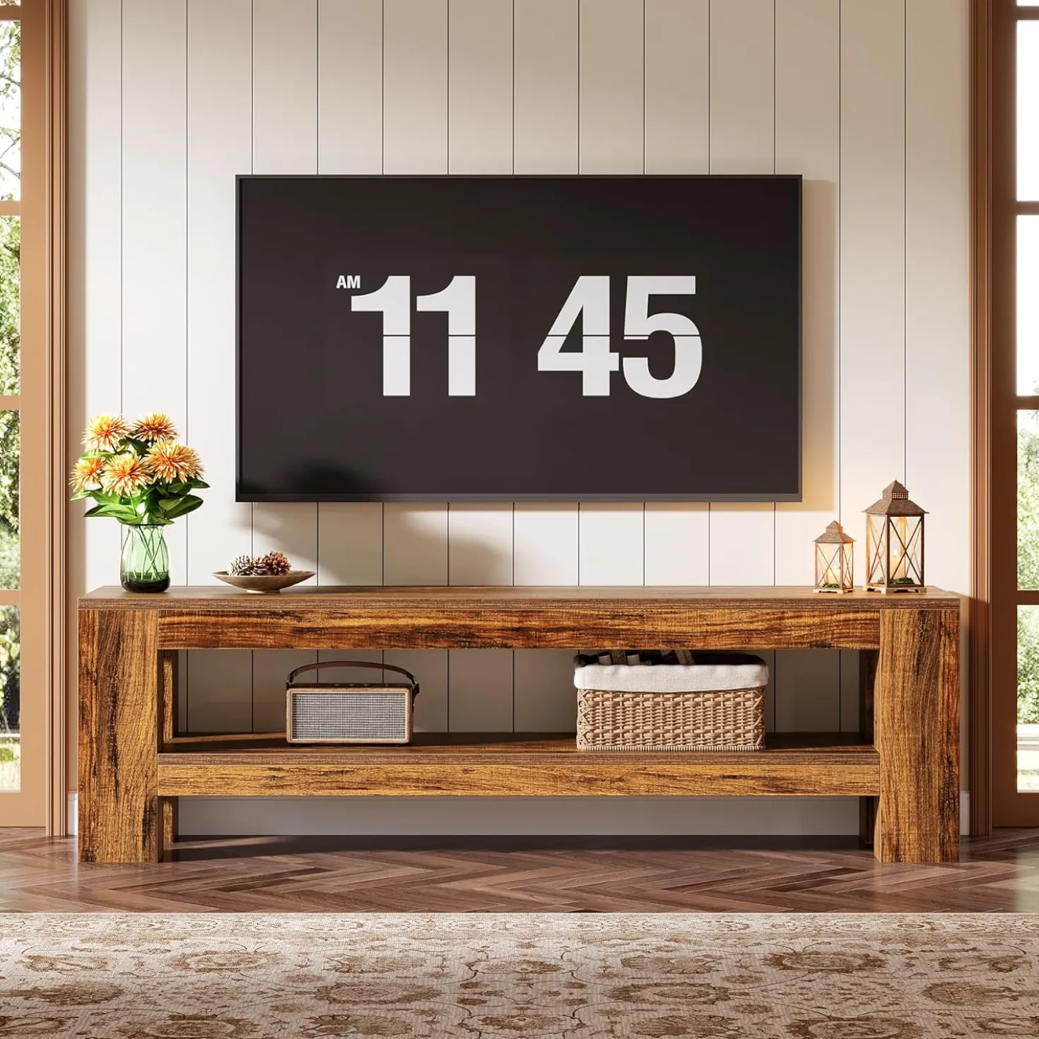 59" TV Stand, Entertainment Center Television Stand for 55/60/65/75-Inch TVs