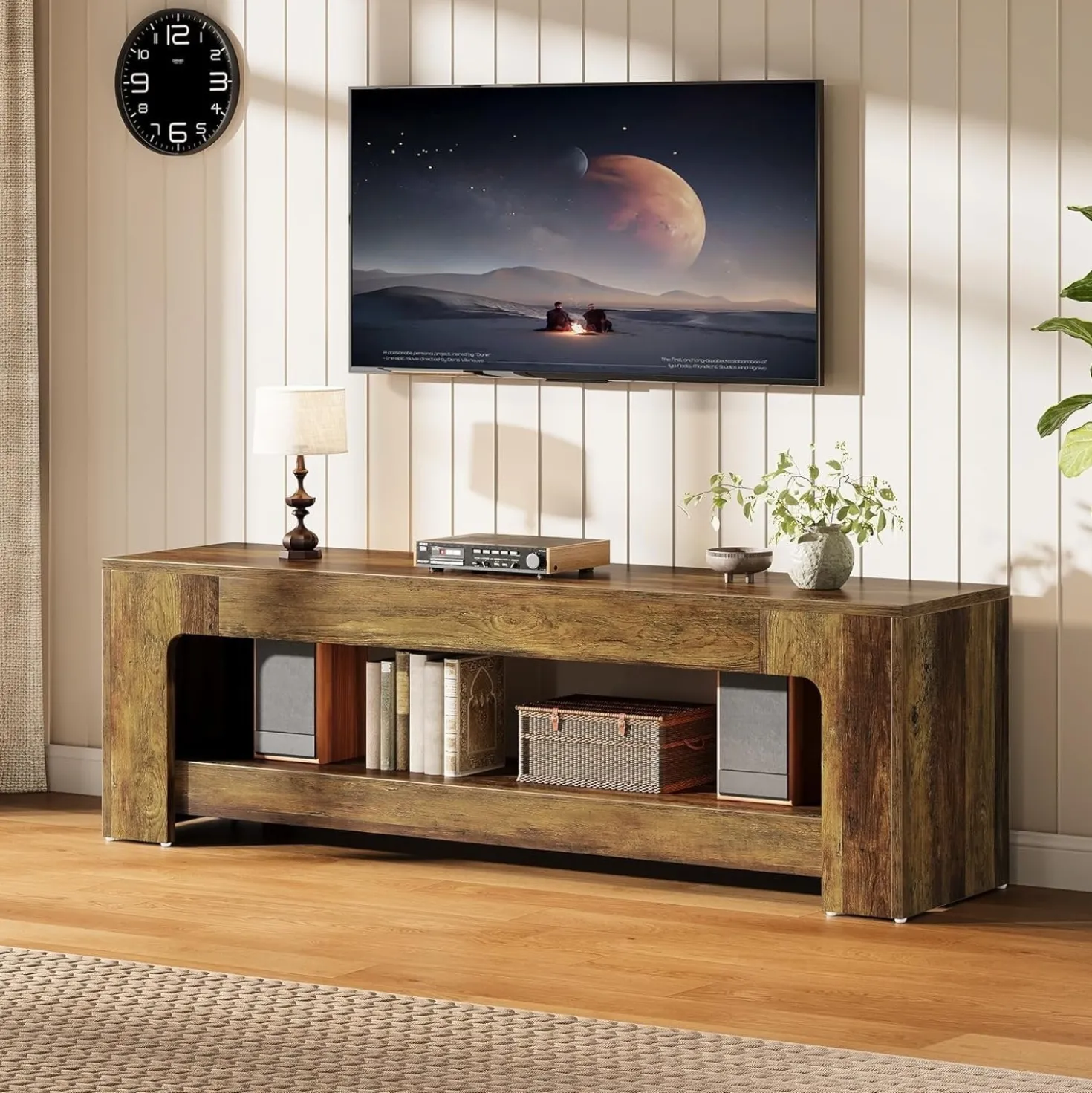 63" TV Stand, Entertainment Center Television Console for up to 75-Inch TVs