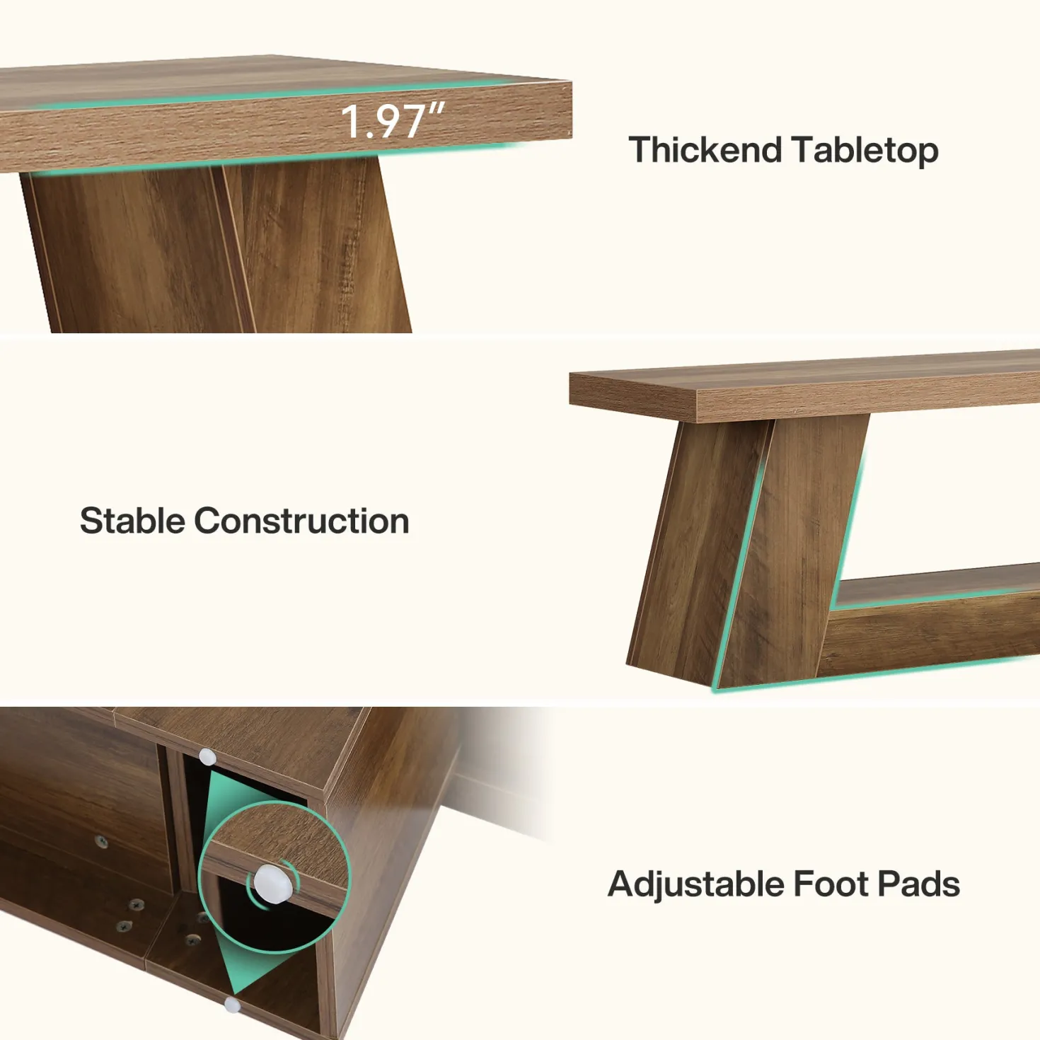 63" TV Stand for UP to 75" TVs, Media TV Console with Storage Shelves