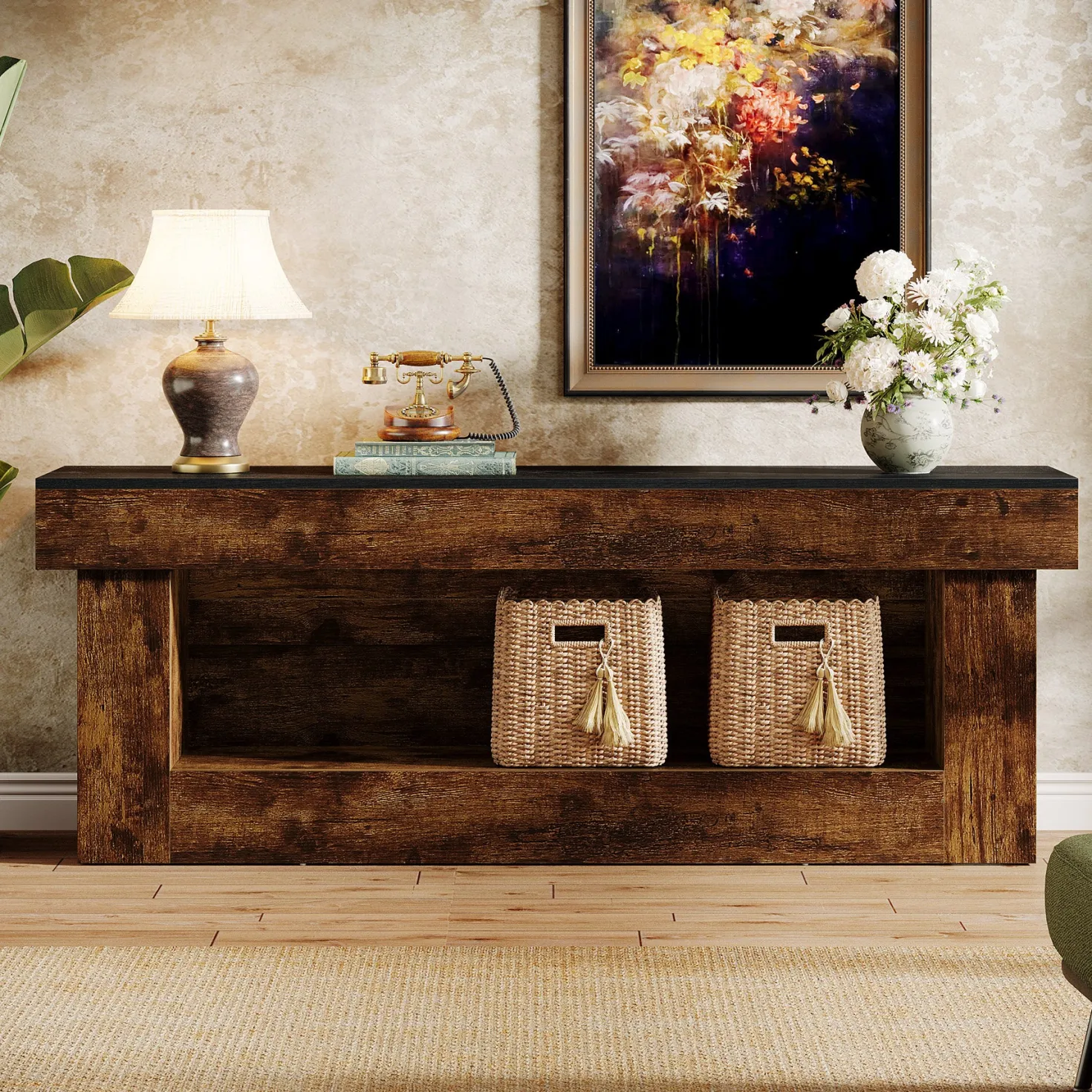 63" TV Stand, Media Console Entertainment Center for 60/65/70 Inches TVs