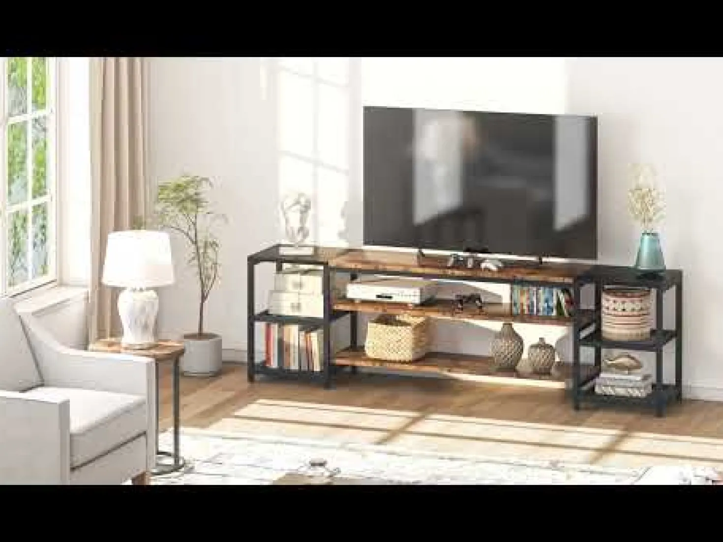 78.7" TV Stand, 3-Tier Media Entertainment Center for TV up to 85"