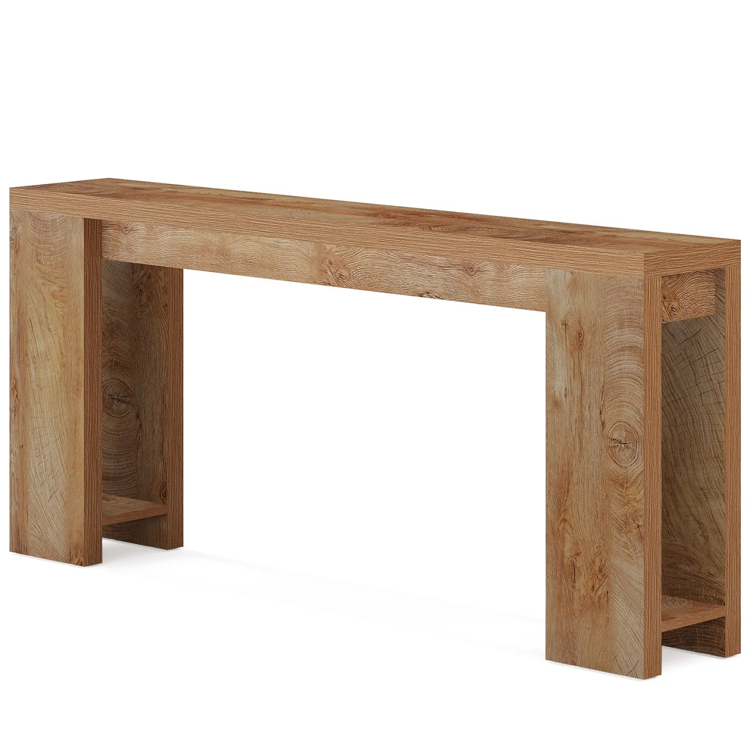 70.9" Wood Console Table, Farmhouse Sofa Table Entryway Table