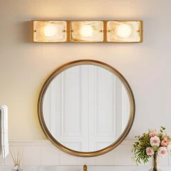 Cloud Glass Vanity Light, LED Modern Bathroom Wall Lighting Fixtures
