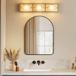 Cloud Glass Vanity Light, LED Modern Bathroom Wall Lighting Fixtures