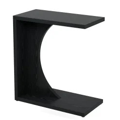 C-Shaped End Table for Couch, Small Sofa Side Table Nightstand