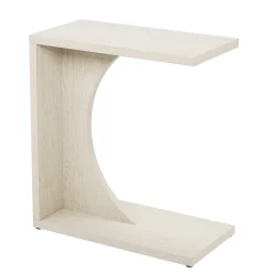 C-Shaped End Table, Sofa Side Table Couch Table for Small Space