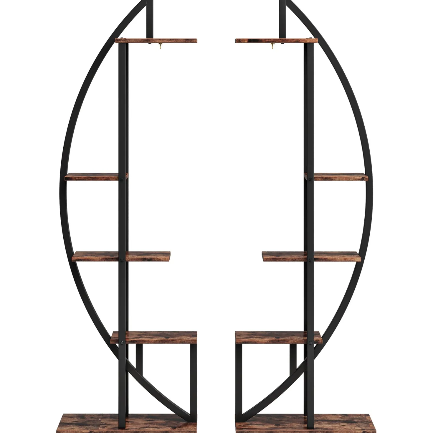 Curved Plant Stand Pack of 2, 5-Tier Flower Display Shelf