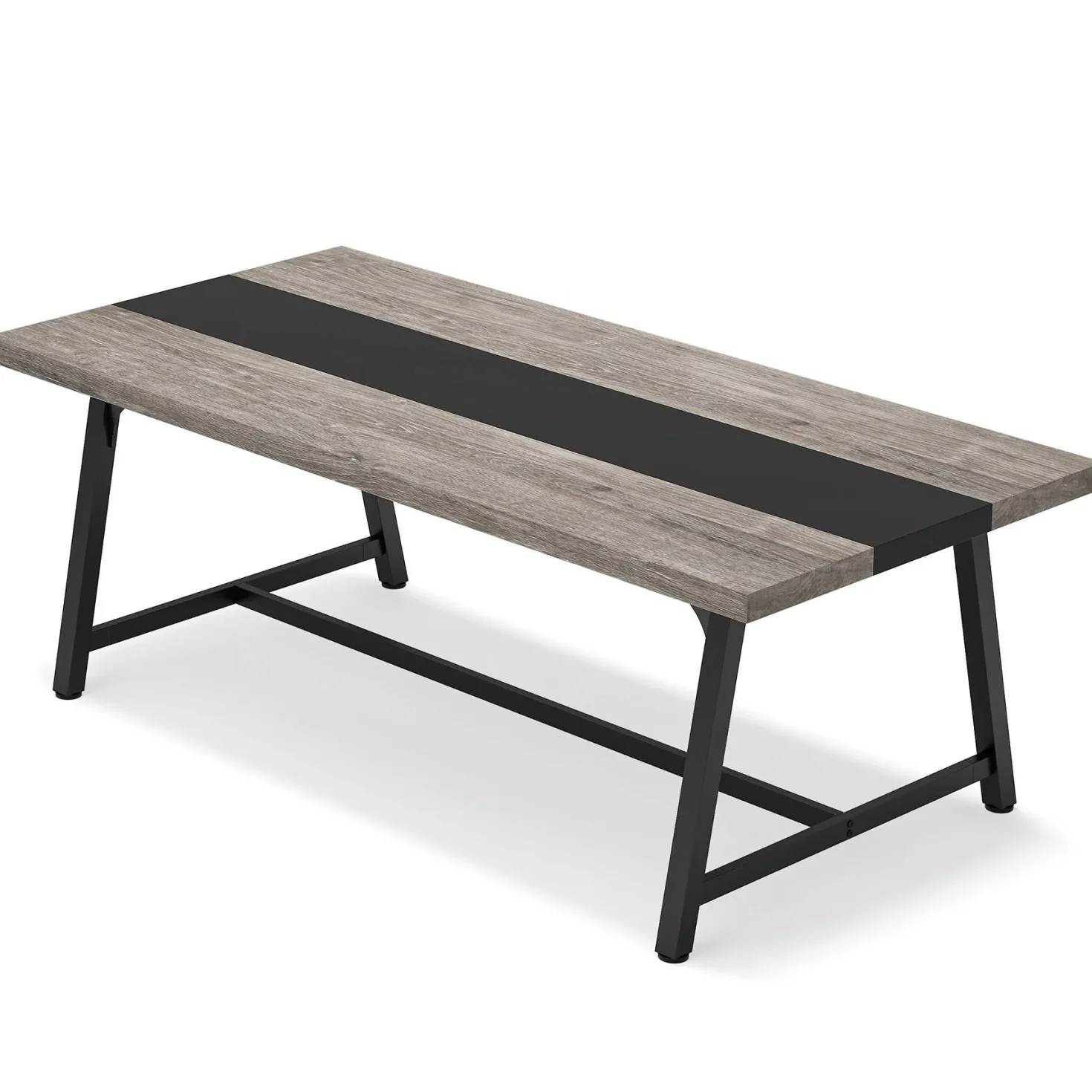 Dining Table for 8 People, 70.87" Rectangular Wood Kitchen Table