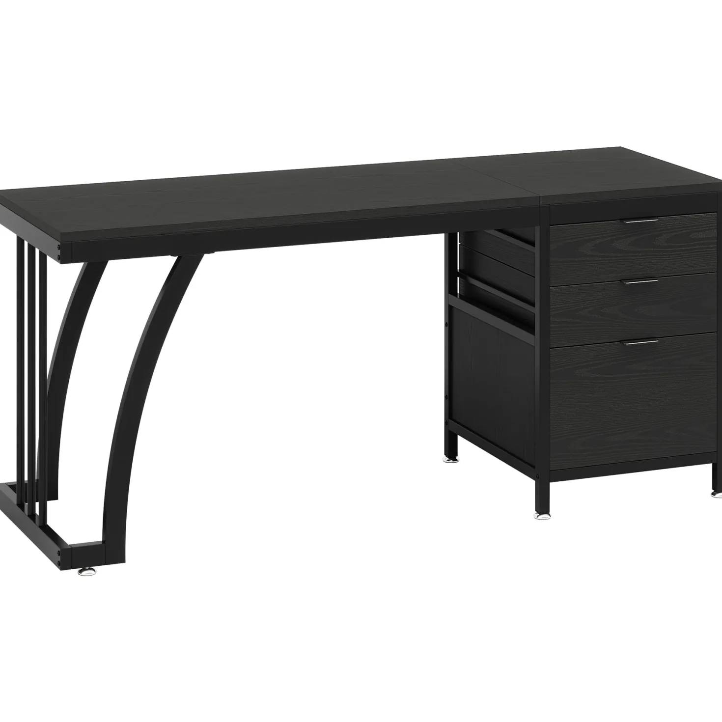 3-Drawer Makeup Vanity Desk, 59" Dressing Table with Reversible Drawers (Only Desk)