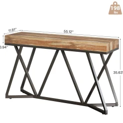 Farmhouse Console Table, 55