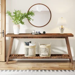 Farmhouse Console Table, 70.9