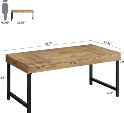 Farmhouse Dining Table, 55
