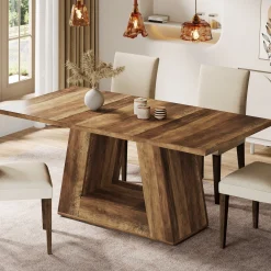 Faux Marble Dining Table, 63